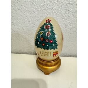 Vintage Inside Hand Painted Glass Ornament by Les Hans